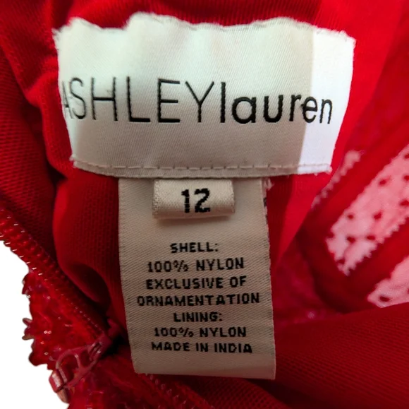 ASHLEYlauren Red Sequin Dress